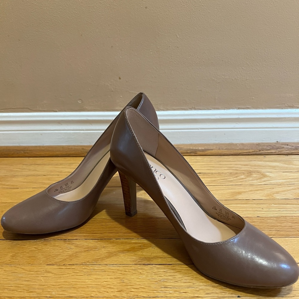Franco Sarto Soft Leather L-Caspian Heel (Mocha brown) - US 8.5